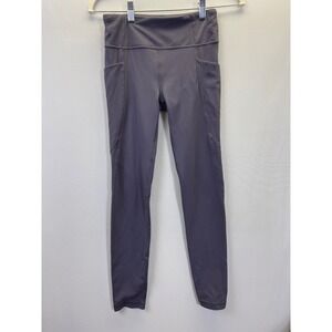 Athleta‎ Girl XL 14 High Rise Stash Pocket Leggings Gray Activewear Gym Play